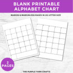 Blank Alphabet Chart Printable, Alphabet Graph, Blank Abc Chart With Blank Alphabet Chart Free Printable