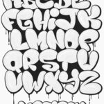 Bubble Font Idea And Design   Free Printable Coloring Page Intended For Printable Graffiti Alphabet Letters