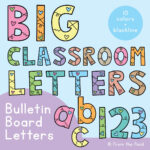 Bulletin Board Letters For The Classroom   Just Print And Display For Free Printable Bulletin Board Alphabet Letters