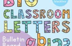 Bulletin Board Letters For The Classroom – Just Print And Display for Free Printable Bulletin Board Alphabet Letters