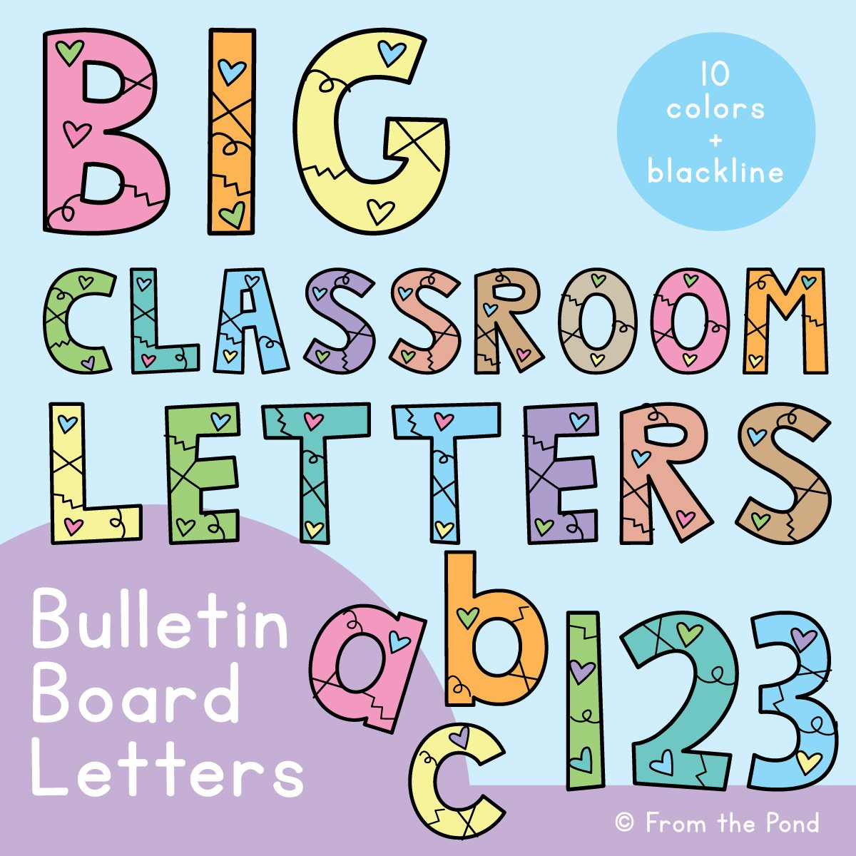 Bulletin Board Letters For The Classroom - Just Print And Display for Free Printable Bulletin Board Alphabet Letters