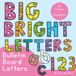 Bulletin Board Letters For The Classroom   Just Print And Display Pertaining To Alphabet Printable Cut Out Letters For Bulletin Boards