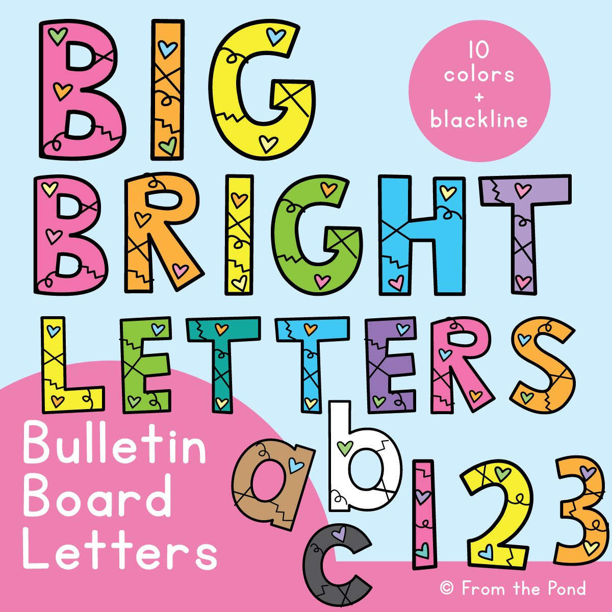 Bulletin Board Letters For The Classroom - Just Print And Display pertaining to Alphabet Printable Cut Out Letters For Bulletin Boards