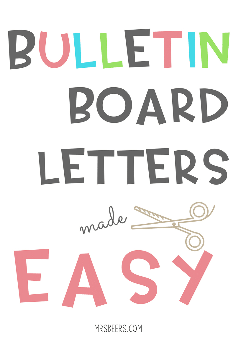 Bulletin Board Letters Made Easy (Simple Steps) intended for Printable Alphabet Border For Classroom