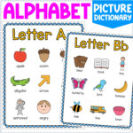 Buy Alphabet Picture Dictionary Printable Alphabet Kindergarten Inside Printable Alphabet Picture Dictionary