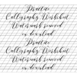 Calligraphy Practice Template Download. Italic Calligraphy Guide For Printable Italic Calligraphy Alphabet