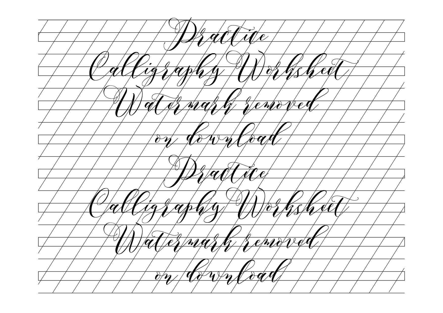 Calligraphy Practice Template Download. Italic Calligraphy Guide for Printable Italic Calligraphy Alphabet