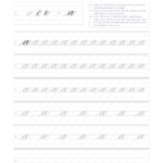 Calligraphy Worksheets And Other Resources | Lilac Script In Copperplate Calligraphy Alphabet Printable