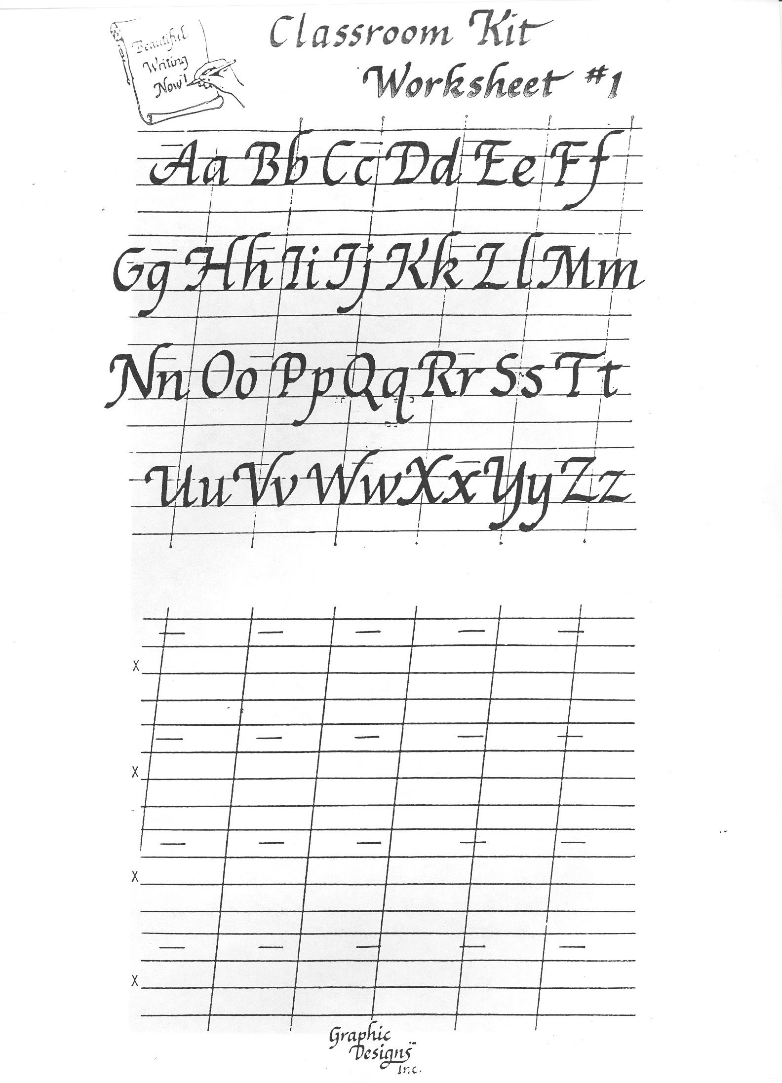 Calligraphy Writing Outlet Practice Worksheets intended for Calligraphy Alphabet Printable Worksheets
