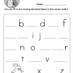 Can You Put The Alphabet In Order? (Free Printable Worksheet) Throughout Free Printable Alphabetical Order Worksheets