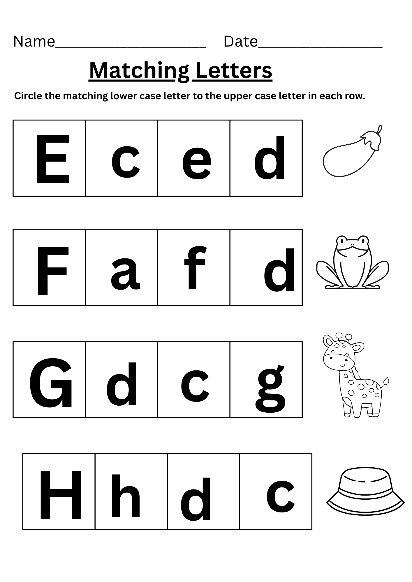 Capital And Small Letter Worksheets And Activities throughout Printable Alphabet Big and Small Letters