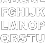 Capital Letters Coloring Printable Page For Kids Within Printable Full Page Alphabet Letters
