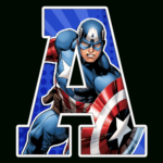 Captain America Alphabet Letters Png Pertaining To Printable Captain America Alphabet Letters