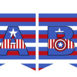 Captain America Banner   Magical Printable In Printable Captain America Alphabet Letters