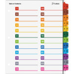 Cardinal Onestep Printable Dividers With Regard To Free Printable Printable Alphabet Tabs