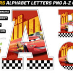 Cars Alphabet Png Cars Baby Shower Banner Cars Baby Shower For Printable Alphabet Lightning Mcqueen Letters