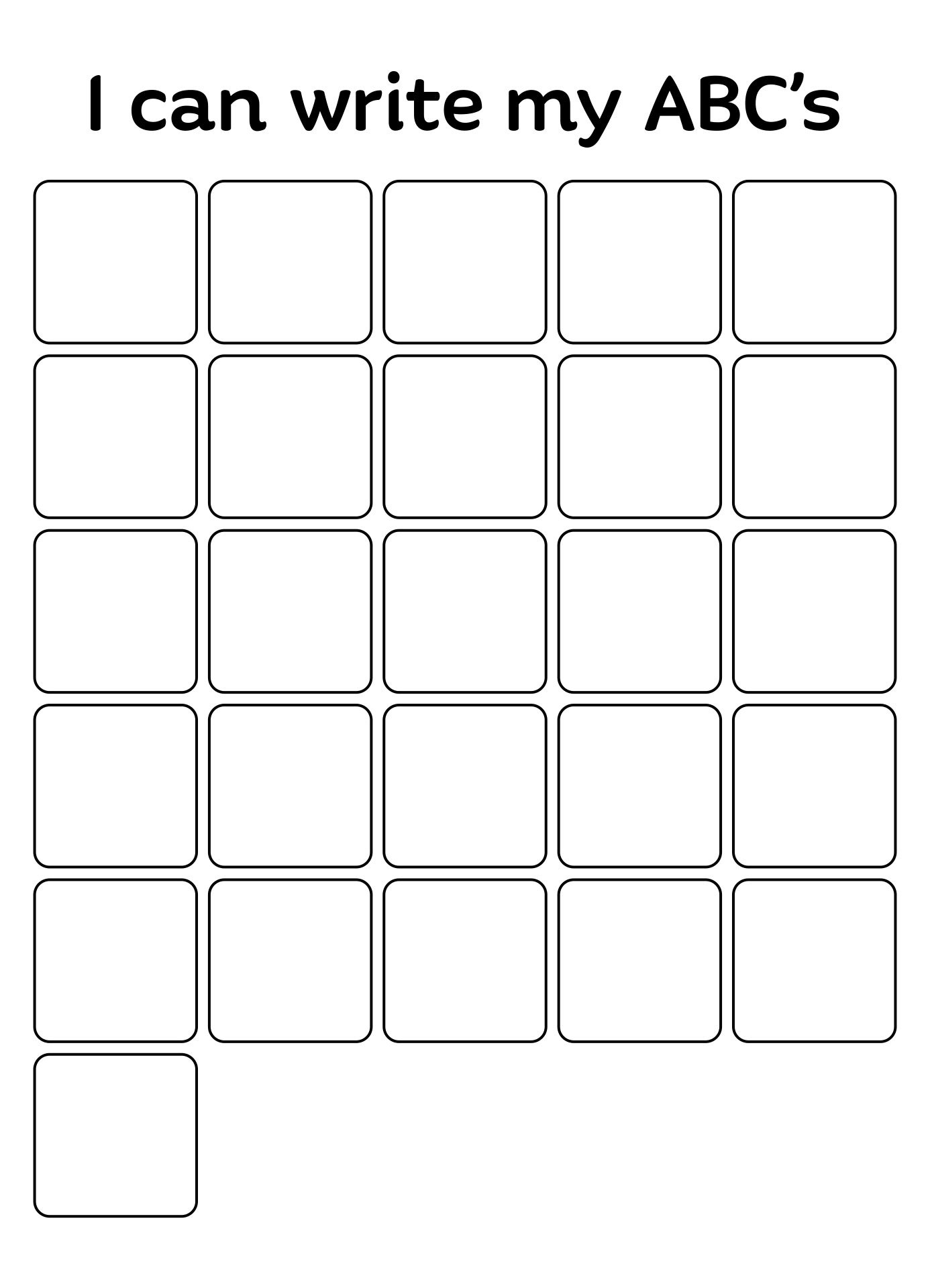 Chart Full Page Alphabet Abc - 10 Free Pdf Printables | Printablee pertaining to Printable Blank Alphabet Chart