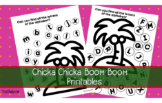 Chicka Chicka Boom Boom Printables • Yogalore And More Activities within Chicka Chicka Boom Boom Alphabet Printable