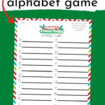 Christmas Alphabet Game For Easy Holiday Fun (Free Printable Inside Free Printable Christmas Alphabet Game