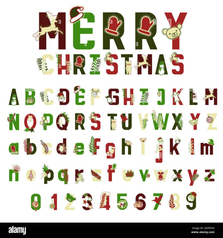 Christmas Alphabet Letters Printable Free