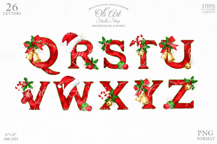 Christmas Alphabet Printable Letters