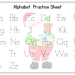 Christmas Alphabet Tracing Worksheets   Kids Activity Zone Pertaining To Free Printable Christmas Alphabet Worksheets