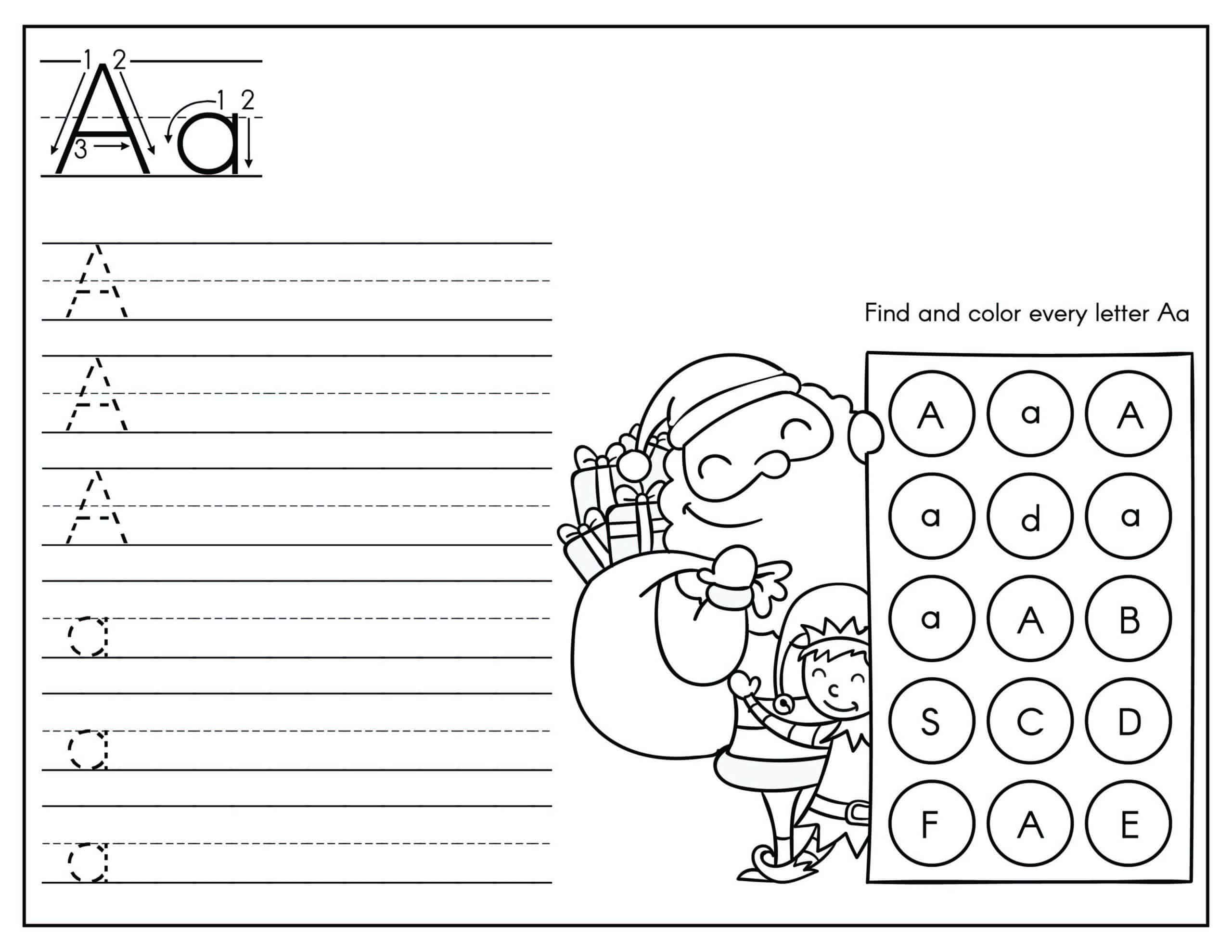 Christmas Alphabet Tracing Worksheets - Kids Activity Zone throughout Free Printable Christmas Alphabet Worksheets