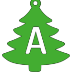 Christmas Tree Font (Alphabet Letters, Stencils, Patterns) – Free Regarding Alphabet Christmas Tree Printable