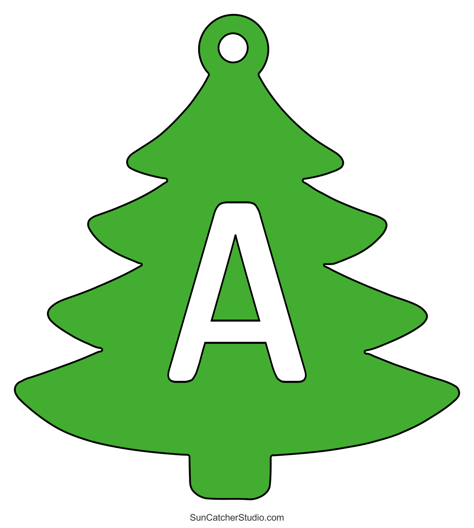 Christmas Tree Font (Alphabet Letters, Stencils, Patterns) – Free regarding Alphabet Christmas Tree Printable