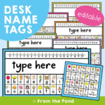 Classroom Labels To Organize Your Classroom Equipment. — From The Pond Pertaining To Alphabet Name Plates Free Printable