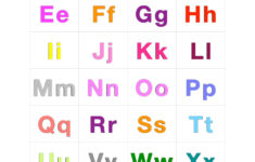 Colorful Alphabet Letters In Upper And Lower Cases | Free pertaining to Free Upper and Lower Case Alphabet Letters Printable