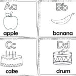 Coloring Alphabet Flashcards | Oer Commons In Printable Black And White Alphabet Flash Cards