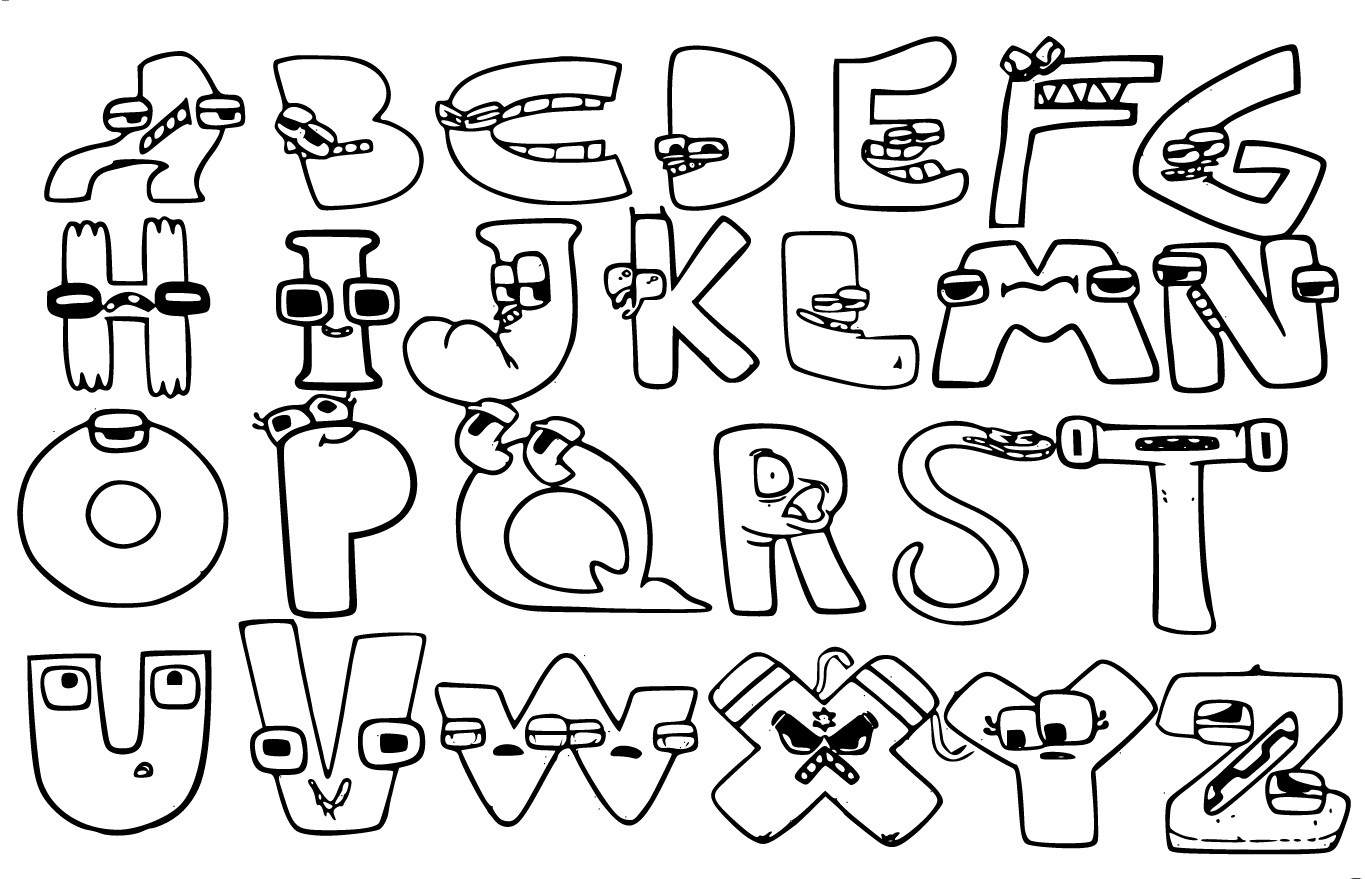 Coloring Pages Gbcoloring: &amp;quot;Alphabet Lore Coloring Pages in Alphabet Lore Free Printable Coloring Pages