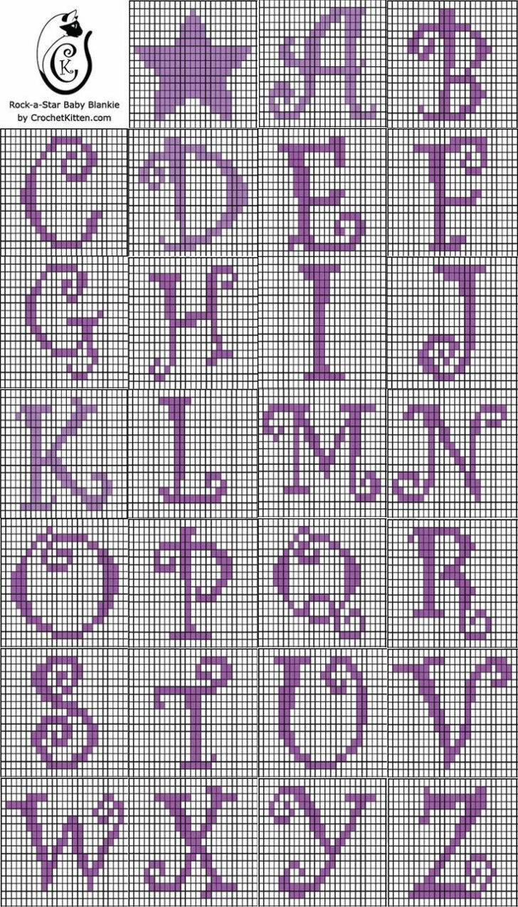 Free Printable Crochet Alphabet Patterns