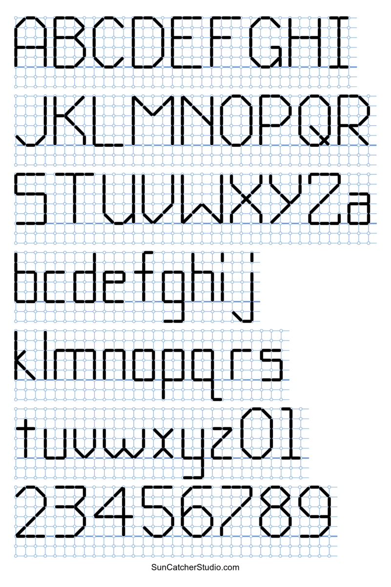 Cross Stitch Letters: Generator And Alphabet Font Patterns – Free in Cross Stitch Alphabets Free Printable