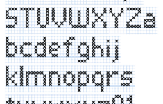 Cross Stitch Letters: Generator And Alphabet Font Patterns – Free intended for Free Printable Alphabet Letters For Embroidery