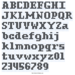 Cross Stitch Letters: Generator And Alphabet Font Patterns – Free With Regard To Free Printable Counted Cross Stitch Alphabets