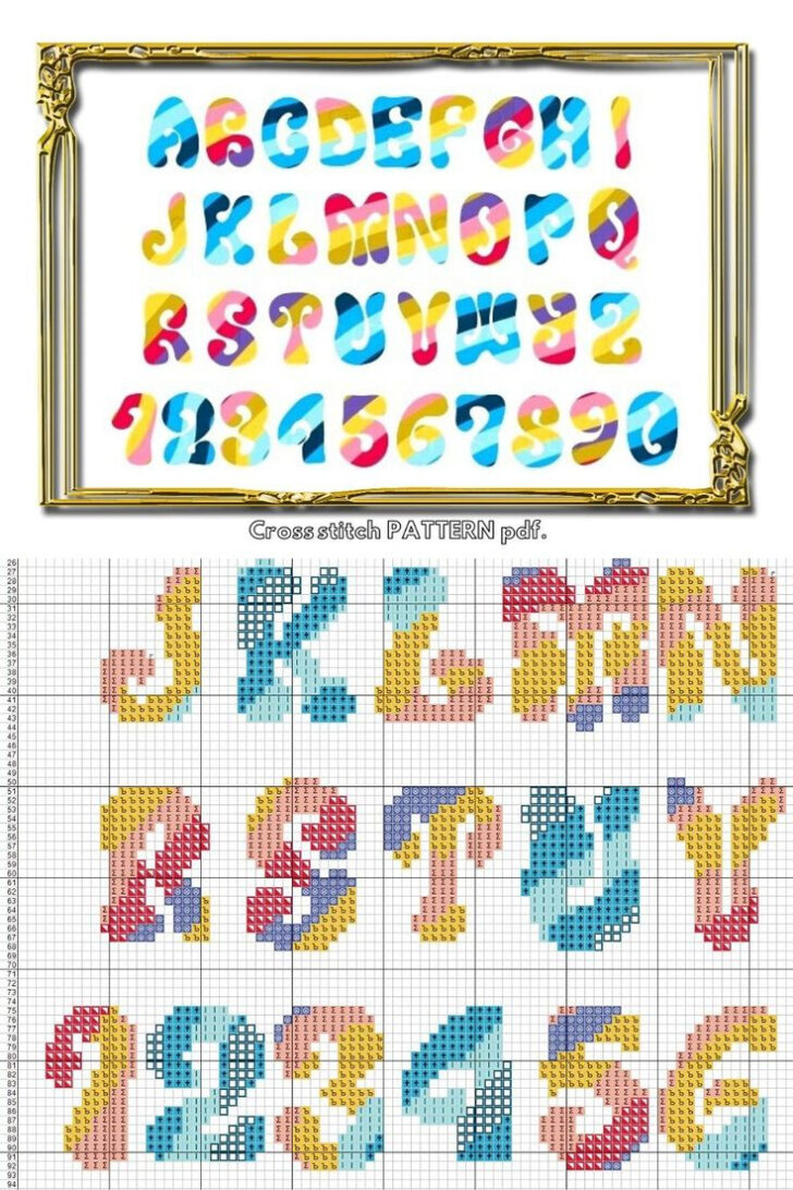 Printable Cross Stitch Alphabet Patterns