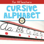 Cursive Alphabet Banner Within Free Printable Cursive Alphabet Banner