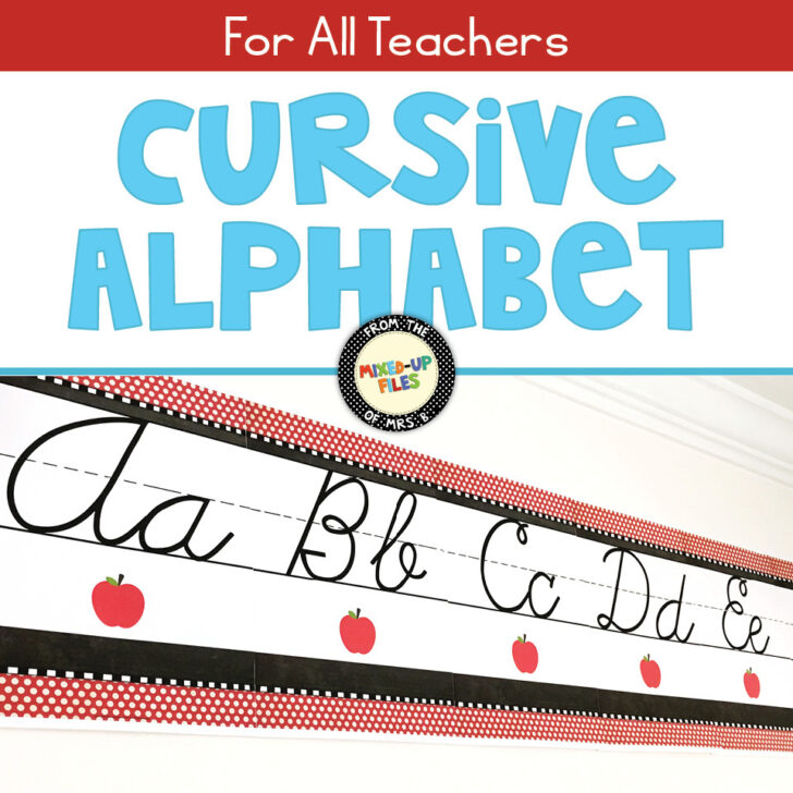 Free Printable Cursive Alphabet Banner