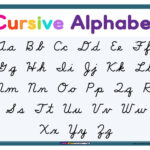 Cursive Alphabet   Superstar Worksheets For Cursive Alphabet Chart Printable Free