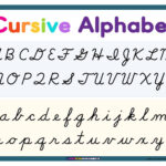 Cursive Alphabet   Superstar Worksheets With Regard To Free Printable Cursive Alphabet Banner