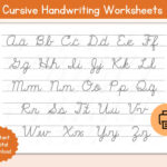 Cursive Alphabet Tracing Worksheet / Printable Cursive Alphabet Within Printable Practice Cursive Alphabet