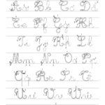 Cursive Tracing Worksheets For Kids: Learn To Write A Z In Style! Within Printable Cursive Alphabet With Arrows