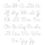 Cursive Writing Practice Sheets (Pdf)   Readingvine Within Cursive Alphabet Worksheet Printable