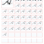 Cursive Writing Worksheets Throughout Alphabet Printable Cursive Writing Practice Sheets