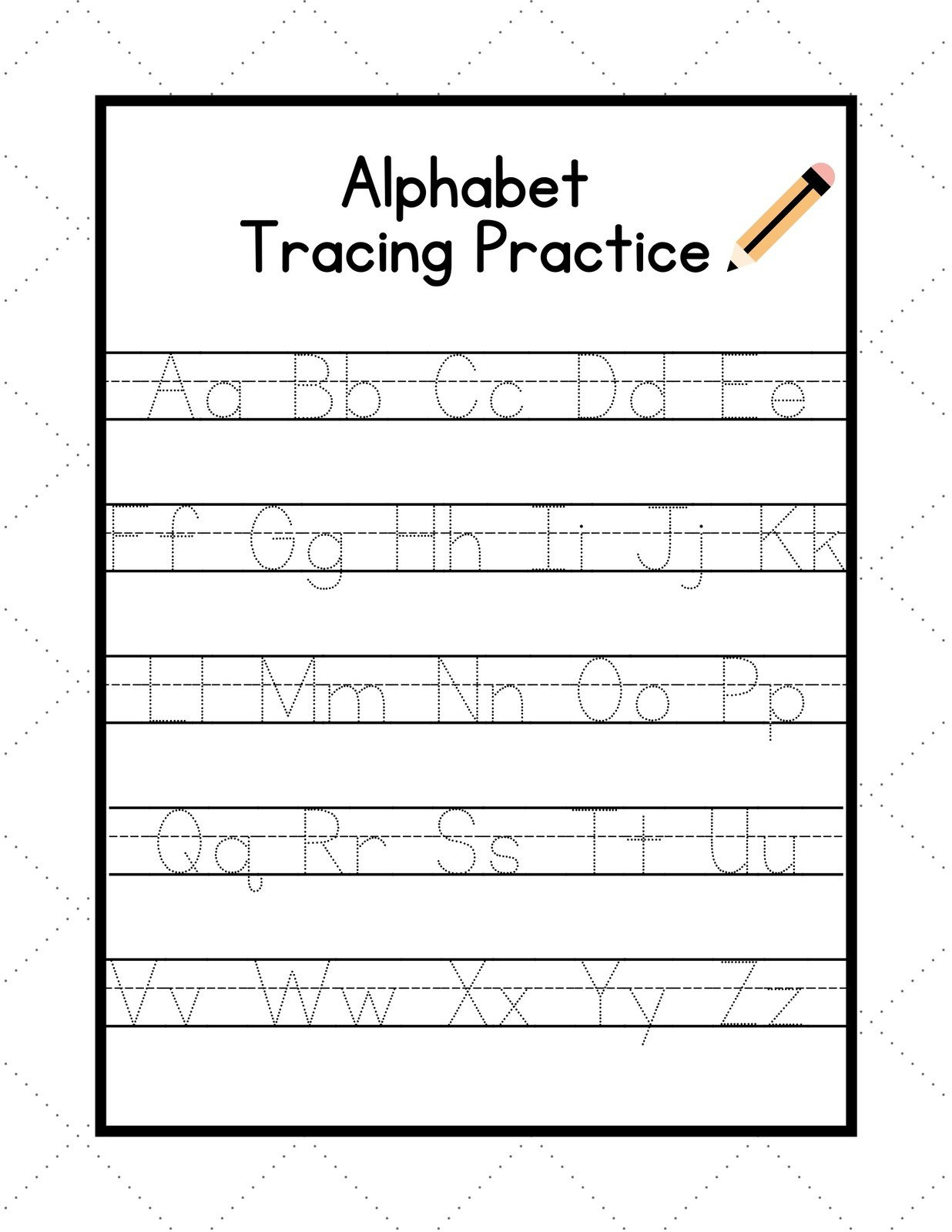 Customize 1,042+ Alphabet Worksheet Templates Online - Canva for Alphabet Writing Template Printable