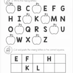 Cut And Paste Alphabet Worksheets In Alphabet Cut And Paste Printable