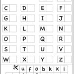 Cut And Paste Alphabet Worksheets, Preschool Learning, Education With Regard To Printable Cut And Paste Alphabet Worksheets