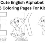 Cute English Alphabet Animals Coloring Pages,Kids Printable With Regard To Animal Alphabet Coloring Pages Printable